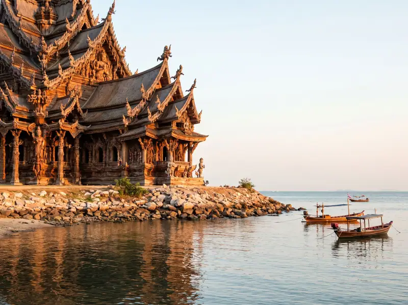 Sanctuary of Truth on the Pattaya shore